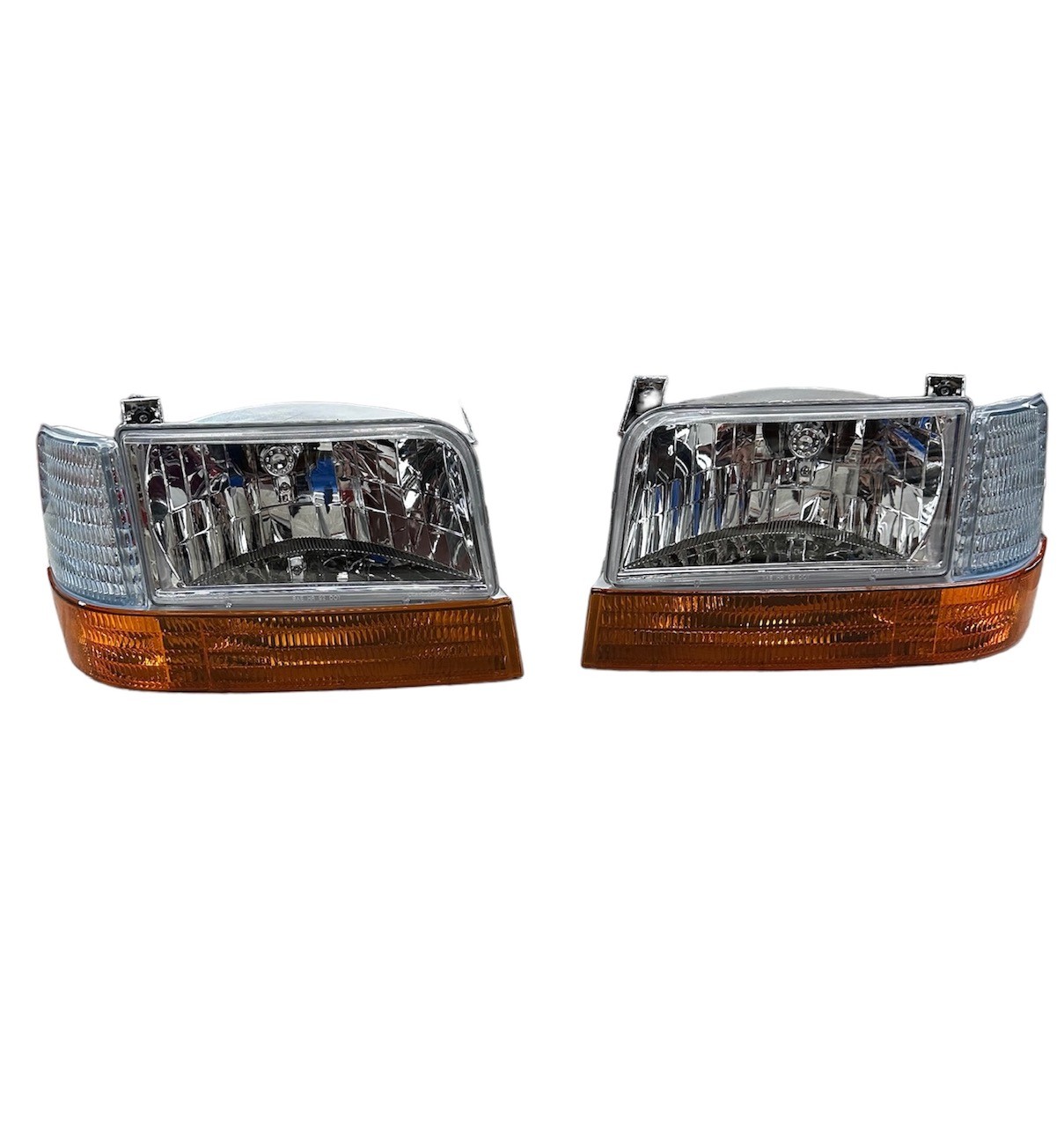 1992-1997 Ford Bronco/ F-Series Front Light Kit Crystal Chrome